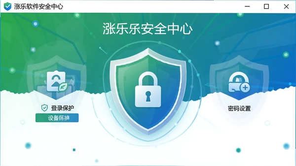 ����������ȫ���Ľ����ͼ��չʾ��¼�������豸�������������õȹ���ͼ�꣬���Զ���ͼ������ɫ����ɫ���䣬���ְ�ȫ�ɿ�