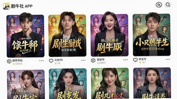 ��ţ��APP���Ŷ̾��Ƽ�ҳ�棬չʾ�ಿ�缯���棬ɫ�����ޣ���������
