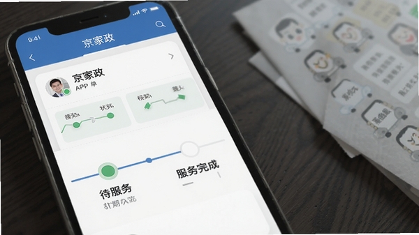 ������APP��������ҳ�棬ģ��չʾ�����Ӵ����񵽷�����ɵ�����ʱ���ߣ�״̬��ʶ������������������