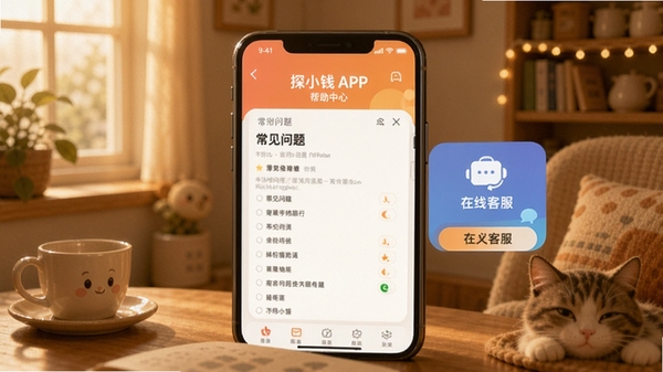 ̽СǮAPP�������Ľ��棬չʾ������������߿ͷ���ڣ�������ܰ