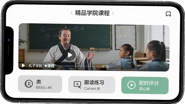 ����ѧԺapp��Ʒ�γ�ҳ�棬չʾ��ý�廥����ѧ������������Ƶ�γ̡�������ϰ�ͼ�ʱ���ֹ��ܽ���