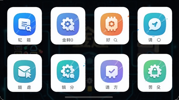 ����app���ܽ����ͼ��չʾ�������ڶ���ʵ�ù���ͼ�꣬������ˬ��࣬ɫ�����죬���пƼ��С�