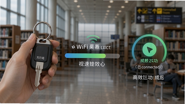 ��̬ͼչʾ����Կ��WiFi��������Ӻ󣬽��������ټ��أ���������ʾ�����ӳɹ��Ķ���Ч��������Ϊͼ��ݻ�����ȹ�������ǿ����Ч��ݡ�