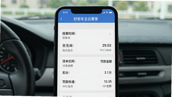 �ð������ƹܼ�Υ�²�ѯ���ҳ�棬�����г�Υ��ʱ�䡢�ص㡢�۷��뷣�������Ϊ�ֻ�����չʾ��