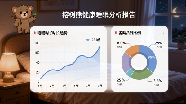�����ܽ���˯�߷�������ҳ�棬չʾ˯��ʱ������ͼ�����׶α�����ͼ����ܰ��ҹ�����ұ������������׶����������ܿ�ͨ����