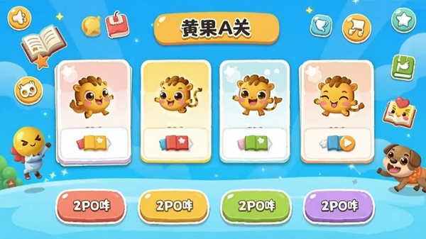 �ƹ�APP�����ͼ��չʾɫ�����޵Ĵ��ⴳ�������棬������Ŀ��Ƭ���ĸ�ѡ�ť�������л��ֵĿ�ͨԪ�غ�֪ʶͼ�꣬�������������á�