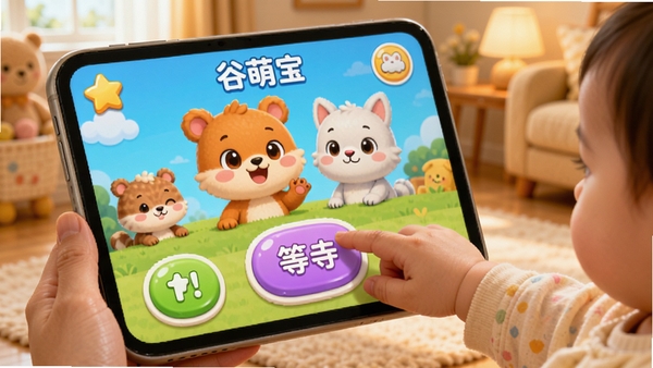 ���ȱ�APP����չʾȤζ������Ϸ�������п�ͨС�������ڵȴ������ɫ�����޻��ã����水ť��ƴ��Բ���ʺ��׶��������Ա��мҳ����������ű�����С�ֵ����Ļ�����ڻ�����ܰ��