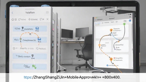 https://via.placeholder.com/800x400?text=ZhangShangZiJin+Mobile+Approval+Process