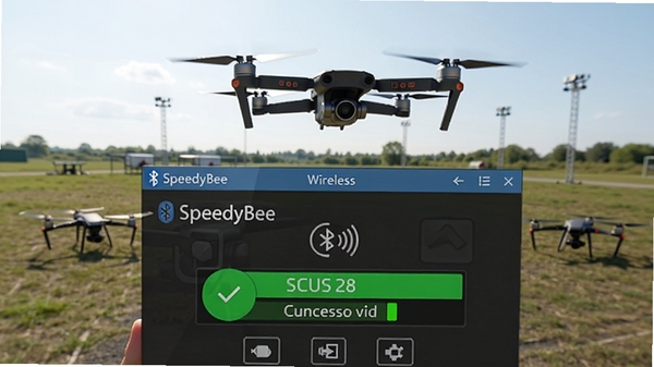 SpeedyBee����ͨ�������������ӷɿصĽ��棬��ʾ���ӳɹ�״̬������Ϊ����ɳ����������ģ����˻���ͣ�ڿ���