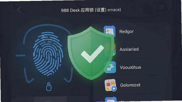 988 Desk Ӧ�������ý���ͼʾ��չʾָ�ƽ�����������Ҫ���ܵ�Ӧ���б��������లȫ��������ɫ���Ʊ�ʾ