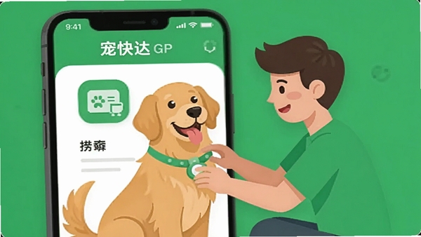����APP����չʾ��һֻ�ɰ��Ľ�ëȮ�����˻����������Ǽ����ֻ�Ӧ�ý��棬��ɫ��ɫ������ƽ����Ʒ��