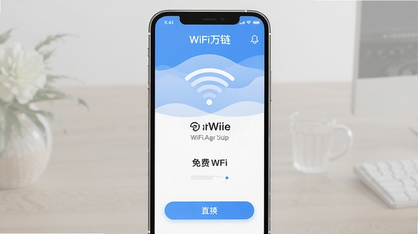 WiFi����Կ���ֻ�����չʾͼ��չʾһ���������WiFi�ļ��UI���