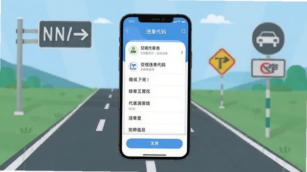 ����Υ�´����ѯAPP����չʾ���ֻ�����ʾΥ�´����ѯ���������Ϊ��ͨ��·���־���ִ���ƽ����Ʒ��