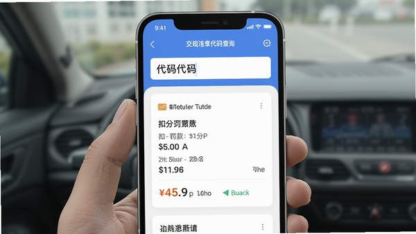 ����Υ�´����ѯAPP�Ĳ�ѯ���棬�������������룬�·���ʾ��ϸΥ����Ϣ��Ƭ������չʾ�۷ַ������ݣ�UI��ˬ���