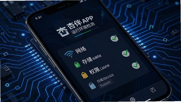 �ֻ���Ļ����ʾ�Ӱ�APP���л������ҳ�棬�������硢�洢��Ȩ�޵ȼ���������Ƽ���ǿ������Ϊ����ɫ��·������