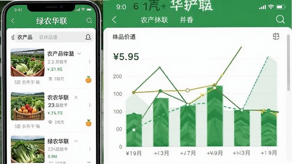 ��ũ����app�����ͼ��չʾũ��Ʒ�б��ͼ۸�ͼ��