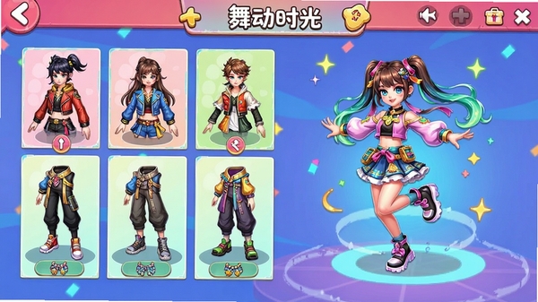 �趯ʱ���ɫװ����棬չʾ���׷�װ�����Σ���ɫ��̬Ԥ����ɫ�ʻ��ã�ǿ�����Ի�����