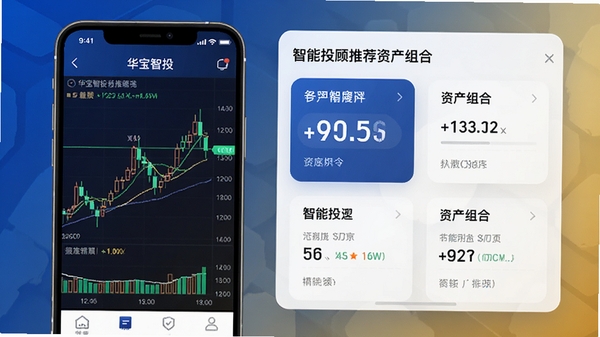 ������Ͷ�ֻ�APP����չʾͼ�������ʾ��Ʊ����K��ͼ���Ҳ�չʾ����Ͷ���Ƽ��ʲ���Ͽ�Ƭ������Ϊ�Ƽ������ɫ���䣬�������ִ���ͻ�����ڿƼ��С�
