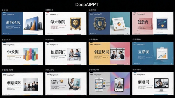 DeepAIPPT�������õĶ���PPTģ��չʾ����������硢ѧ���硢�����ȣ�ɫ�ʴ����г���Ӿ�Ч��רҵ