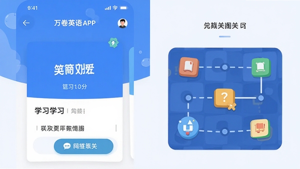 ���Ӣ��APP�����ͼ����ʾ����ѧϰ��Ƭ�봳�ص�ͼ������Ϊ��ˬ����ɫ���������������ƽ����ƣ�ͻ��Ӣ��ѧϰ��Χ��