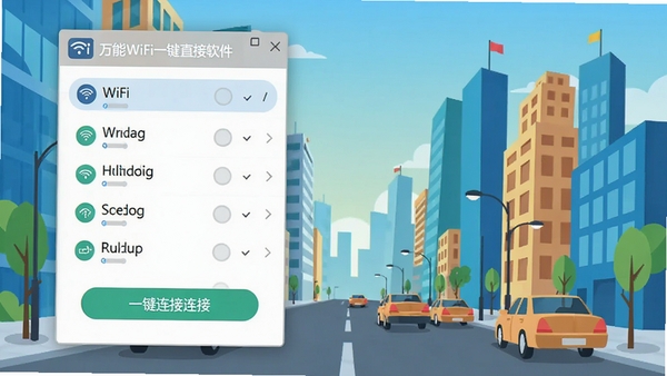 ����WiFiһ��ֱ�������������ͼ����ʾ����WiFi�б���һ�����Ӱ�ť������Ϊ�ִ����н־���ɫ��������������ƽ����Ʒ��