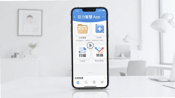 һ��չʾ�����ǻ�App�������ֻ�������������ĸ����Ʒ��Ⱦͼ������������ʾ�ļ�������ɨ�衢ת���Ⱥ��Ĺ���ͼ�꣬�������������ͻ���������ִ������Ч�ԡ�