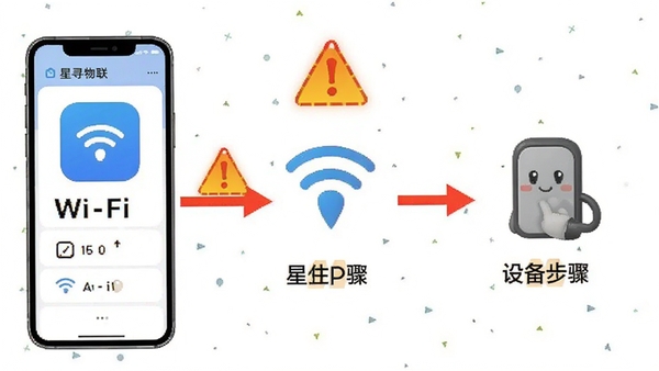 ��Ѱ����app�����Ų�ʾ��ͼ��չʾ�ֻ�����Wi-Fi���豸�������裬���о�ʾͼ�ꡣ