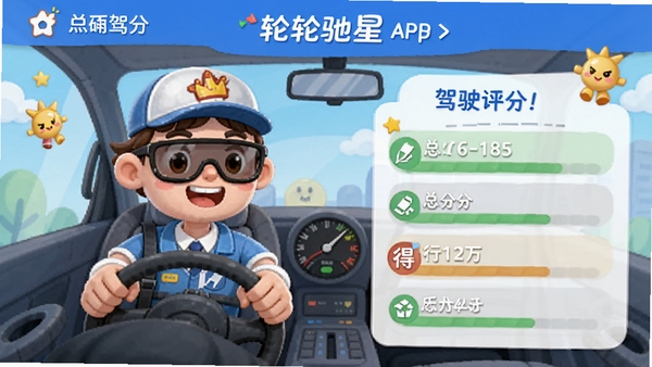 �ֳ���APP��ʻ����ҳ�棬��ʾ�ֺܷ͸�����Ϊ�÷֣����Կ�ͨ��ʻԱ����͹�����