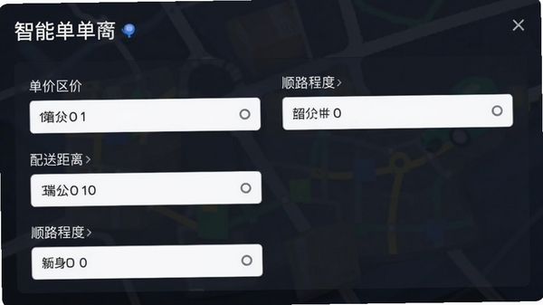 ��������ɸѡ���棬�����������䡢���;��롢˳·�̶ȵȲ������ã�������ֱ��