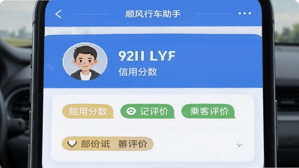 ����˳���г����ֳ˿����ý��棬չʾ�˿�ͷ�����÷�������ʷ���۱�ǩ�������Ѻã���������