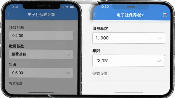 �����籣���ϼ���APP�н��в������õĽ��棬�����ɷѻ��������޵������