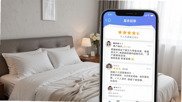 һ��չʾ��Լ���Ű�Ħapp���ֻ������еķ�������ҳ�棬ҳ������ʾ���Ǻ������û�׫д�ĸ�л���ۣ����������������һ�ǣ���ʾ���������