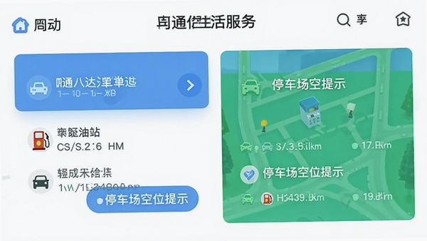 ��ͨ�˴�APP�ܱ����������Ϣ�ۺ�ҳ�棬��������վ��ͣ������λ��ʾ