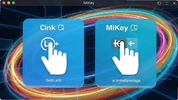 MiKey����������ý��棬����Ϊ��̬�켣��ʾ��չʾ����������ء�������������������ƿ�Ƭ���������׶�