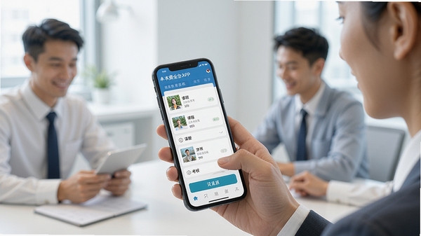 һ��չʾ��ҵԱ��ʹ���ֻ�APP���а�ȫ֪ʶѧϰ�ĳ���������������ʾ���ʰ�ȫAPP�Ŀγ��б��뿼�˹��ܣ���������רҵ