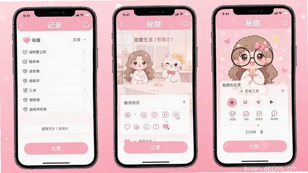 ����app�����ͼ��չʾ��ܰ�ļ�¼ҳ���뻥�����ܣ�����������ͷ�ɫ���䣬���������¿ɰ���ͻ�����������¼�ĺ��ĳ�����
