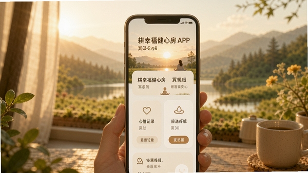 ���Ҹ����ķ�APP������չʾ����ů����ϵ����ֻ���Ļ����ڤ�롢�����¼��ģ�飬����Ϊ��Ȼ�羰����͹��ߣ�Ӫ����ɷ�Χ