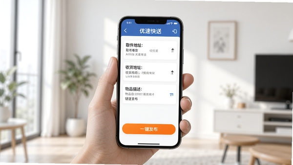 ���ٿ���APP�Ķ�����дҳ��߱���ʾ��ͼ����Ļ������չʾ��ȡ����ַ���ջ���ַ����Ʒ�����͡�һ���������ĳ�ɫ��ť���ֻ���һֻ�����ţ�����Ϊ�������ڻ�������������������