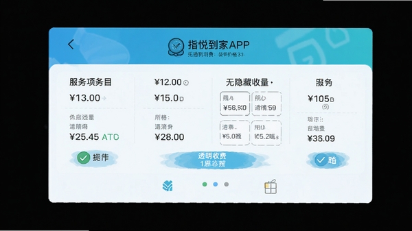 ָ�õ���APP�۸�չʾҳ�棬�г���ͬ������Ŀ���շѱ�׼���۸�����͸�����������շ���ʾ�����������ˣ�ǿ��͸�����ѡ�