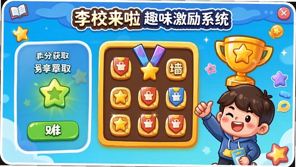 ��У����Ȥζ����ϵͳ���棬չʾ���ֻ�ȡ��ѫ��ǽ��ѧϰ�ɾ͵�Ԫ�أ���ͨ���廭��ɫ�����޻���