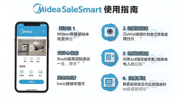 Midea SaleSmartʹ��ָ�ϲ�ͼ��չʾ�ֻ�����������ע���������ͼ�������˵������������׶�