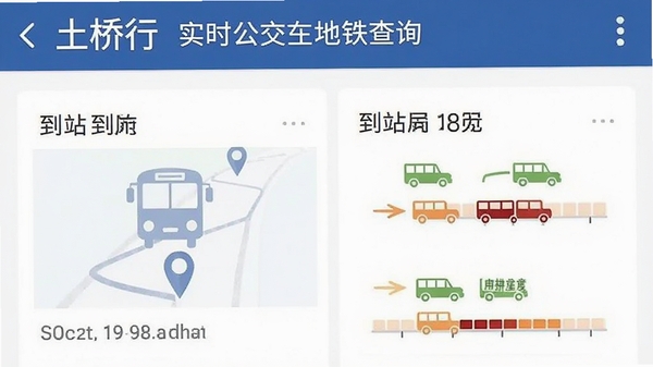 ������ʵʱ����������ѯҳ�棬չʾ����λ�á���վʱ�估����ӵ����ͼ��