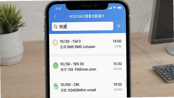 IKOS SMS����������ʾ�������������롰��ݡ����·��б�����չʾ�����ùؼ��ʵ����ж��ż�¼��ʱ�䡢���������һĿ��Ȼ��������ɾ���ࡣ