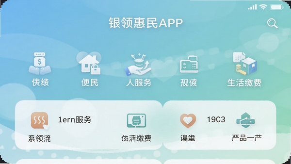 �������APP�����ͼ��չʾ��ҳ����ͼ�����У�����Ϊ��͵�����ɫ���䣬����Լ�ִ���ͻ���������������ɷѰ��