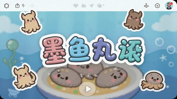 ī������ֽ��Ļ�༭���棬��Ƶ�����ϵ����˿ɰ��Ŀ�ͨ��ֽ�ʹ����������ı������֣��û����϶�����λ�ã������Ѻ�