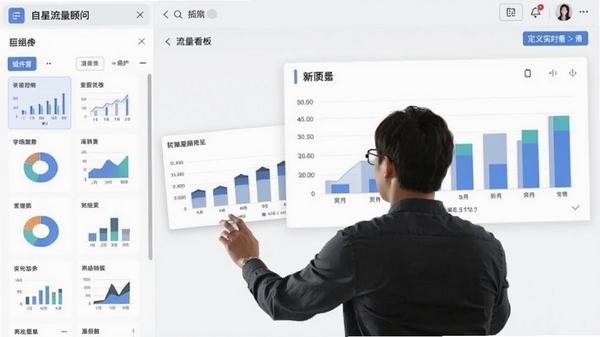 �������������Զ��忴��༭���棬�û�������קͼ��ģ�飬���Ϊ����⣬�Ҳ�ΪʵʱԤ�����������ִ���֧�ֶ���ͼ����ʽ��