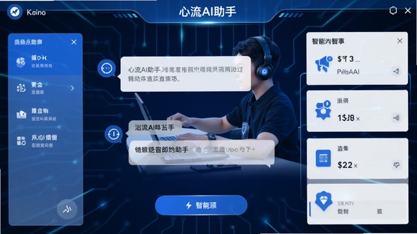 ����AI�����������ͼ��չʾ�����ܶԻ��빦��ģ�鲼�֣��Ƽ���������ɫ��������ˬ��ͻ���������ֺ��Ķ�λ