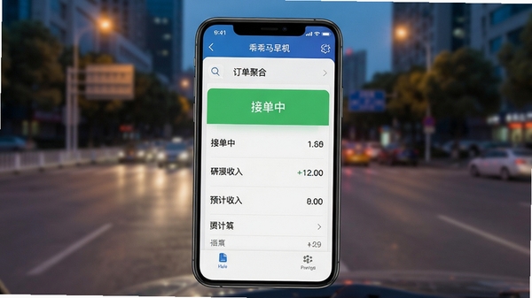 һ���ֻ�����Ľ�ͼ��չʾ�Թ���˾��App�Ķ����ۺ��б���������ˬ����ʾ���ӵ��С�״̬��Ԥ�����룬�����黯�ĳ��е�·