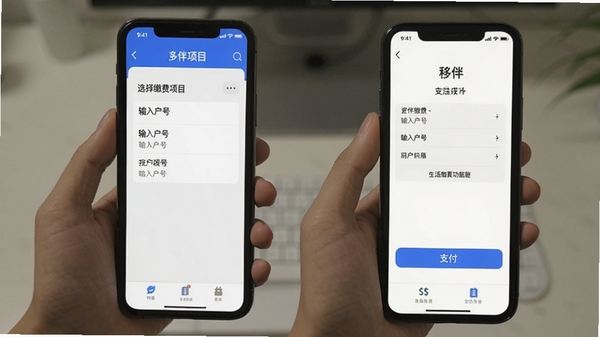 �ư�APP����ɷѹ������̽�ͼ��չʾ��ѡ��ɷ���Ŀ�����뻧�ŵ�֧���ɹ��Ľ��棬�����������ɼ�������Ϊ�ֻ�ʵ��ͼģ�����������