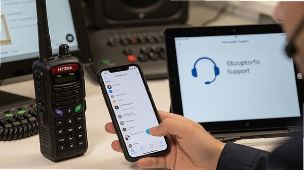 �û�����ʹ��Hytera Radio�Խ�����������鿴�ֻ����ã��Ա��пͷ�֧�ֽ���